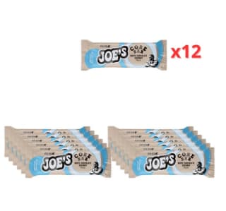 Pack 12×45gr Weider Joe's Core Bar chocolate bkanco y coco por 11.99€.