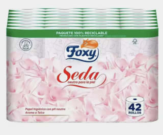 Foxy Seda Papel higiénico Neutro 42 Rollos 3 Capas por 15,54€