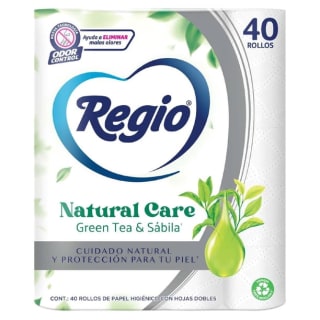 Papel Higiénico Regio Natural Care Hojas Dobles 40 Rollos por $173 en Sam's Club