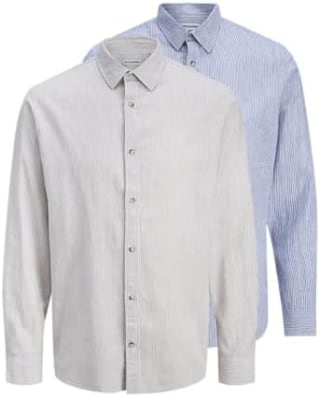 JACK & JONES Jjesummer Linen Blend Shirt (pack de 2) por 24,17€