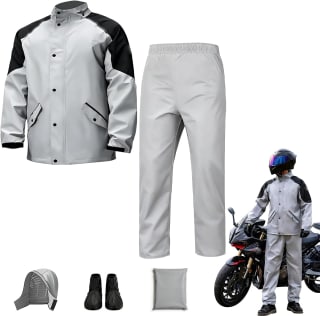 RUAKIVA impermeable reflectante para motocicleta (talla XL) por $199 en Amazon