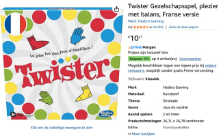 Hasbro Gaming Twisterspel voor €10,21 bij Amazon