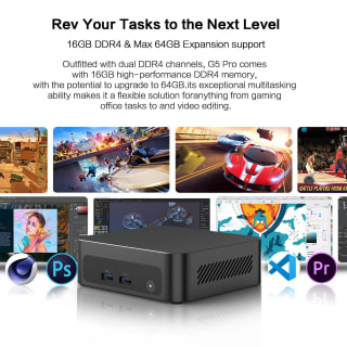 Mini PC MLLSE G5 Pro (Ryzen 7 5800H, 16 GB, 512 GB) por 222.74€ en AliExpress