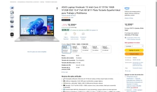 ASUS Vivobook 15 i3 1315U 16GB 512GB por $6,374 | Amazon (Santander)