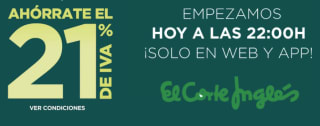 Ahórrate el IVA en tus compras en El Corte Ingles 21% tiempo limitado