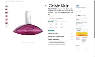 Perfume Calvin Klein Euphoria 100ml por $819 | Oferta Amazon