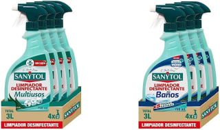 Pack 8 Sanytol (4 Multiusos + 4 Baños, 6 L) por 13,16€ en Amazon