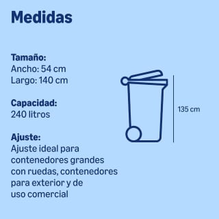 by Amazon Bolsa para Cubo de Basura (Boca Plana) 30 x 240 litros por 6,30€ en Amazon