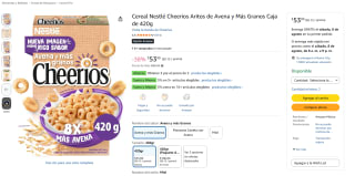 Cereal Cheerios 420g por $35 | Oferta Amazon