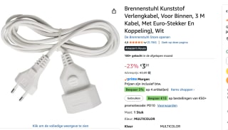 Brennenstuhl Kunststof Verlengkabel 3 m. voor €3,01 bij Amazon