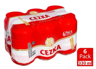 Cerveza Cezka Lager 6 pack 330ml por $40 | Bodega Aurrera