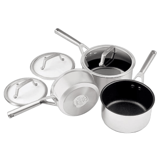 KitchenAid Stainless Steel pannenset 7-delig voor €89,95 bij iBOOD