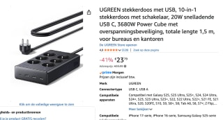 UGREEN stekkerdoos met USB, 10-in-1 stekkerdoos voor €23,79 bij Amazon