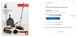 Juego de Cepillos Multiusos Lordon 6 pzas por $264 en Sam's Club