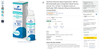 Stérimar Solución Nasal Hypertonic en $117 | Oferta Amazon