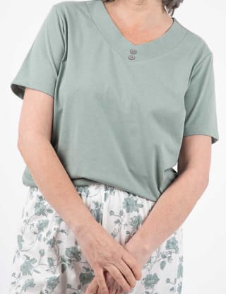 Pijama Algodón Manga Corta Mujer Portman Club por $5.000