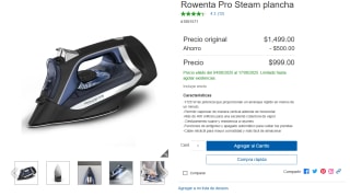 Plancha Rowenta Vapor Potente por $999 | Oferta Costco
