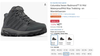 Columbia Redmond IV Mid Waterproof bergschoenen voor €47,50 bij Amazon