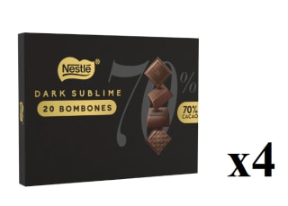 4 Unidades de NESTLÉ DARK bombones chocolate negro estuche 143g por 15.96€
