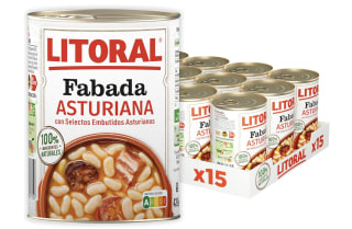 Litoral Fabada Asturiana (Pack de 15 x 420 g) a 78€ 3 packs