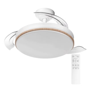 Ventilador techo con luz led 8 velocidades, aspas retráctiles por solo 20.55€