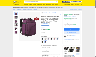 Mochila impermeable Matein por $545 | Oferta Mercado Libre