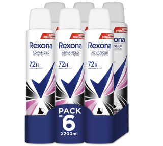 Rexona Advance Protection Invisible Pure Pack de 6 x3 por 31,42€
