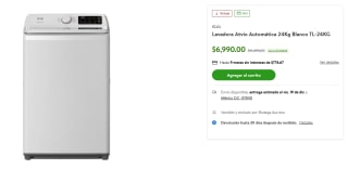 Lavadora Atvio 24Kg por $6,990 | Oferta Walmart