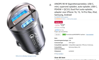 AINOPE 90 W Sigarettenaansteker voor €9,09 dmv code bij Amazon