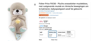 Fisher-Price FXC66 - Pluche snoezelotter voor €23,99 bij Amazob
