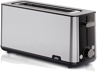 Tostadora Braun HT1610BK, 1030W, 1 ranura, 2 rebanadas, 8 niveles tostado por 25,49€