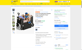 Carrito para mandado plegable 110L por $1,069 | Mercado Libre