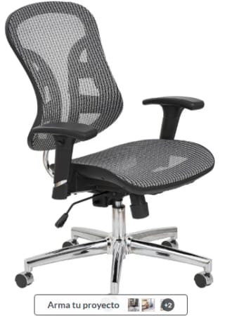 Silla Escritorio Duty Negro Descuento $69.990 disponible en Sodimac, Chile