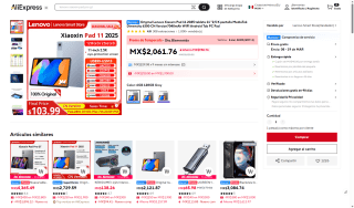 Lenovo Xiaoxin Pad 11 128GB por $1,865 | AliExpress