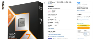 AMD Ryzen 7 9800X3D voor €399