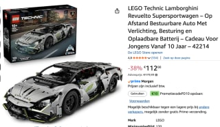 LEGO Technic Lamborghini Revuelto Supersportwagen voor €112 met Amazon prime