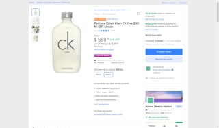 Perfume Calvin Klein 200ml por $608 | Oferta Mercado Libre