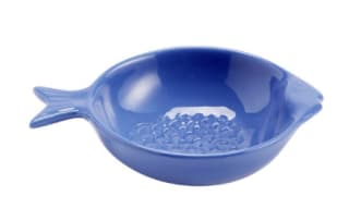 Bol forme poisson céramique bleu 11x16xH4cm à 2,50€