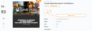 Consola Digital Xbox Series X 1TB SSD por $7,000 | Oferta RadioShack