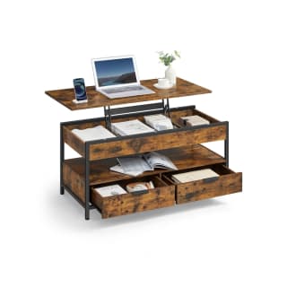 VASAGLE Mesa de Centro Elevable 50 x 100 cm por 125,99€ en Songmics