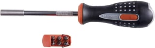Bahco 808050 1/4" Ratcheting Bit Holder Screwdriver (6 bits) for £12.95 at Amazon