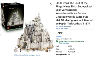 LEGO Icons The Lord of the Rings: Minas Tirith voor €599,54 bij Amazon