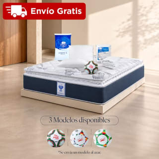 Colchón Queen Size con Almohadas Peach Feel y Protector por $4,999 en Walmart