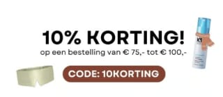 10% korting bij besteding van €75 tot €100 bij Haarpro