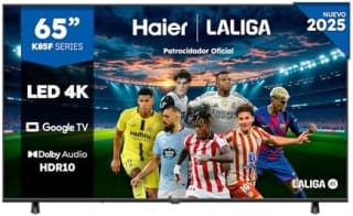 TV Haier QLED K85F 65" 4K UHD Smart TV Google HDR10 Dolby Audio por 399€