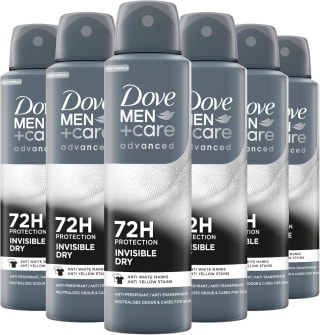 Dove Men+Care Advanced Invisible Dry anti-transpirant deo - 6 x 150 ml voor €10,99