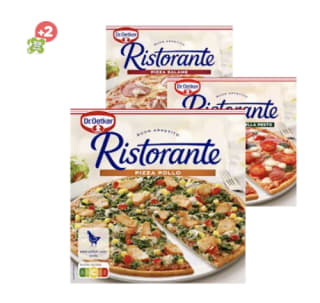 Alle Dr. Oetker Ristorante pizza en piadina 5 stuks voor €5,99 bij de Plus