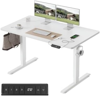 FEZIBO elektrisch in hoogte verstelbaar bureau (120 x 60 cm) voor €94,99 bij Amazon