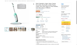 Shark Trapeador a Vapor S1000LAA por $919 | Oferta Amazon