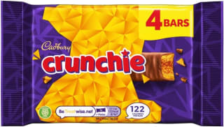 Cadbury Crunchie Chocolate Bar (26.1g, pack of 4) for £1.22 at Amazon